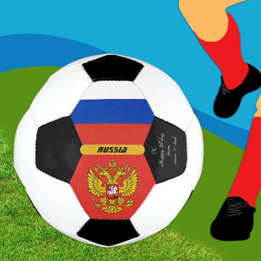 Russland Personalisiert, Flaggen, Foto Fußball-Bal Fußball