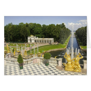 Russland. Petrodvorets. Peterhof-Palast. Peter der