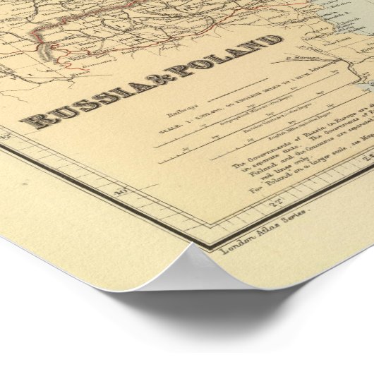 Russland, Polen Poster (Ecke)