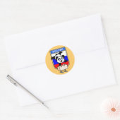 Russland Pommel Horse Panda Runder Aufkleber (Umschlag)