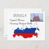Russland Postkarte (Vorne/Hinten)
