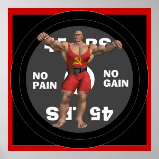Russland Powerlifter Poster (Vorne)
