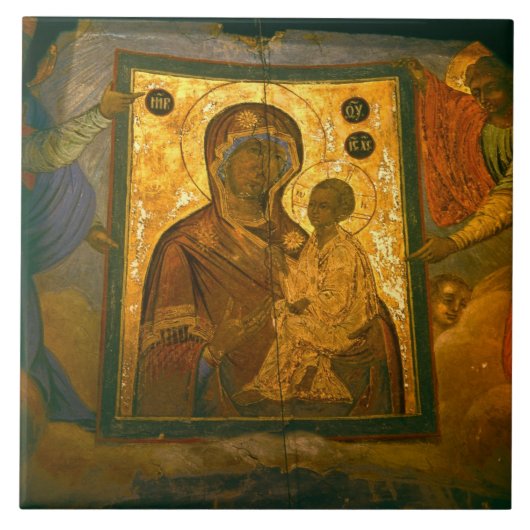 Russland, Provinz Novgorod, Kloster Tikhvin, Fliese (Vorderseite)