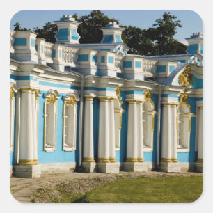 Russland, Puschkin. Teil des Katharinenpalast. Quadratischer Aufkleber