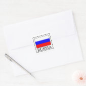 Russland Quadratischer Aufkleber (Umschlag)