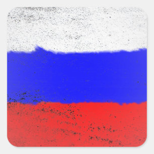 Russland Quadratischer Aufkleber