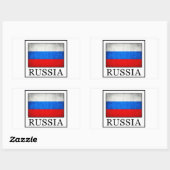 Russland Rechteckiger Aufkleber (Blatt)