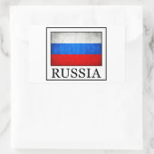Russland Rechteckiger Aufkleber (Tasche)