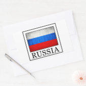 Russland Rechteckiger Aufkleber (Umschlag)