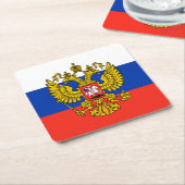 Russland Rechteckiger Pappuntersetzer (angewinkelt)