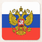 Russland Rechteckiger Pappuntersetzer (Vorderseite)