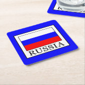 Russland Rechteckiger Pappuntersetzer (angewinkelt)