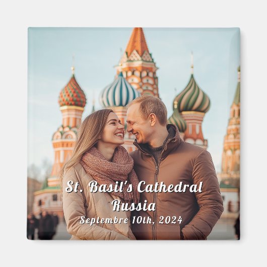 Russland Reisen Custom Foto Souvenir Magnet (Vorne)