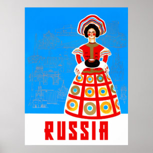 Russland Reiseplakat Poster