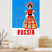 Russland Reiseplakat Poster (Küche)