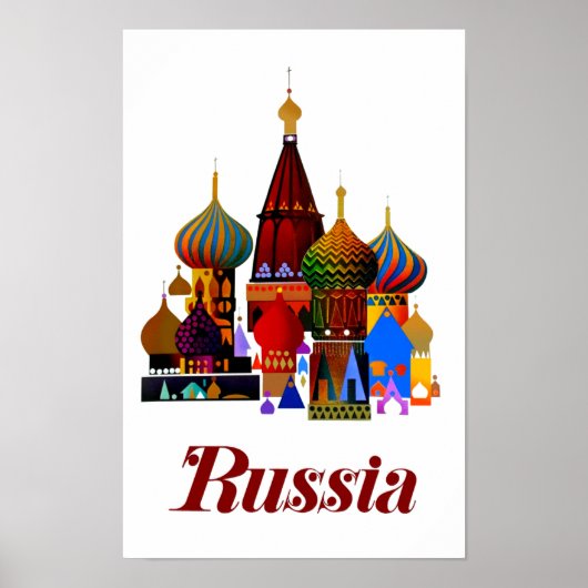 Russland Reiseplakat Poster (Vorne)
