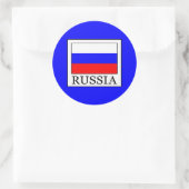 Russland Runder Aufkleber (Tasche)