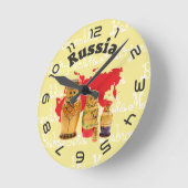 Russland - Russia Babuschka - Matrjoschka Wanduhr (Winkel)