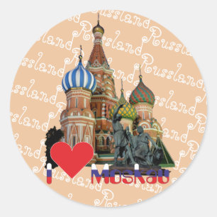 Russland - Russia Moskau Aufkleber