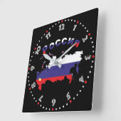 russland - Russia Wanduhr (Winkel)