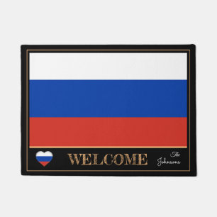Russland & Russische Flag Haus Matten/Sport Willko Fußmatte