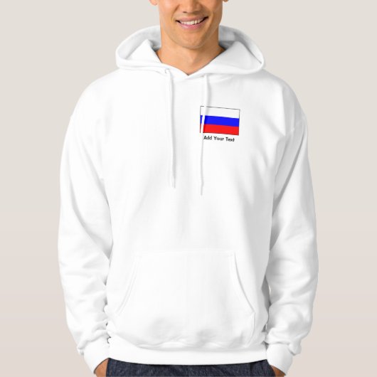 Russland - Russische Flagge Hoodie (Vorderseite)