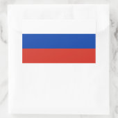 Russland/Russische Flagge Rechteckiger Aufkleber (Tasche)