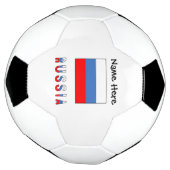 Russland Russische Flagge Schwarze Personalisierun Fußball (Gedreht)