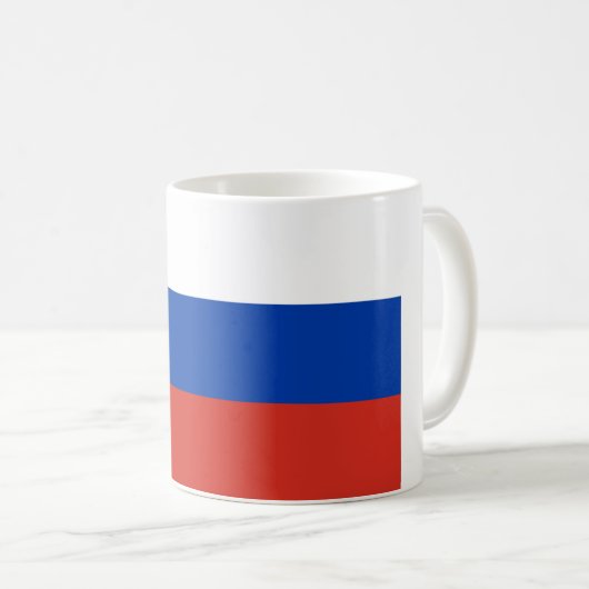 Russland (Russische) Tasse der Flaggen (VorderseiteRechts)
