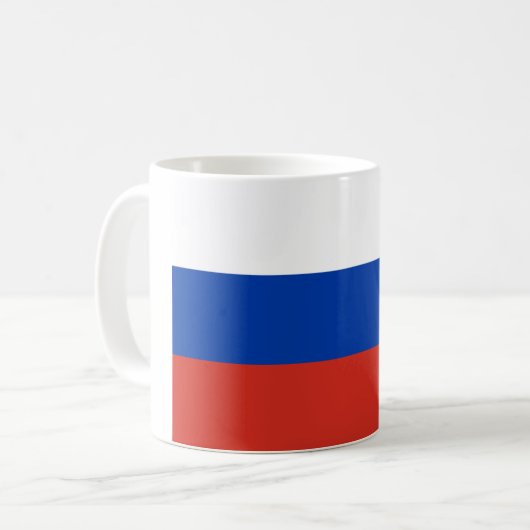 Russland (Russische) Tasse der Flaggen (Vorderseite Links)