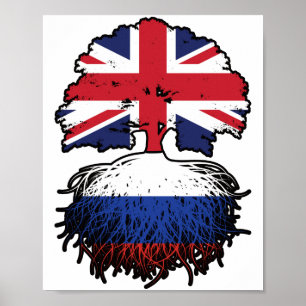 Russland Russisches Großbritannien Großbritannien  Poster