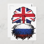 Russland Russisches Großbritannien Großbritannien  Postkarte (Vorne/Hinten)