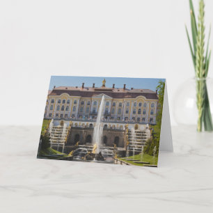 Russland, Sankt Petersburg, Peterhof, Großer Palas Feiertagskarte