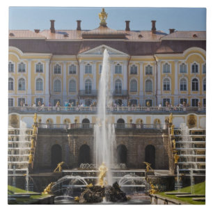 Russland, Sankt Petersburg, Peterhof, Großer Palas Fliese