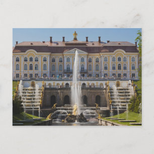 Russland, Sankt Petersburg, Peterhof, Großpalast Postkarte