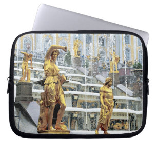 Russland, Sankt Petersburg, Peterhof, Samson und Laptopschutzhülle