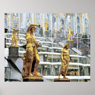 Russland, Sankt Petersburg, Peterhof, Samson und Poster