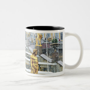 Russland, Sankt Petersburg, Peterhof, Samson und Zweifarbige Tasse