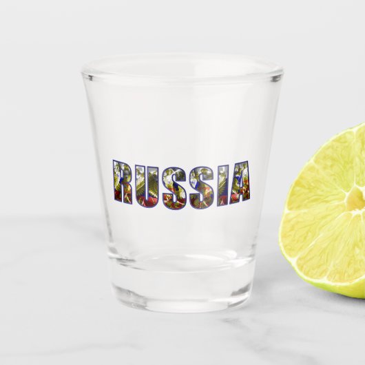 Russland Schnapsglas (Vorderseite)