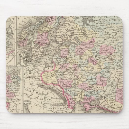 Russland, Schweden, Norwegen 2 Mousepad (Vorne)