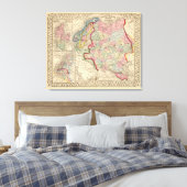 Russland, Schweden, Norwegen - Karte von Mitchell Leinwanddruck (Insitu (Schlafzimmer))
