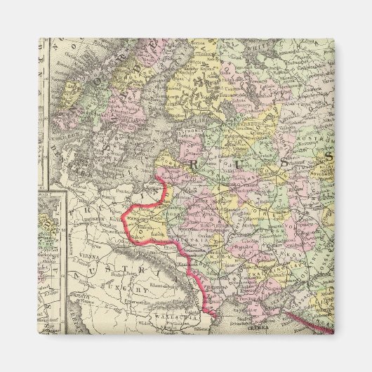 Russland, Schweden, Norwegen Magnet (Vorne)