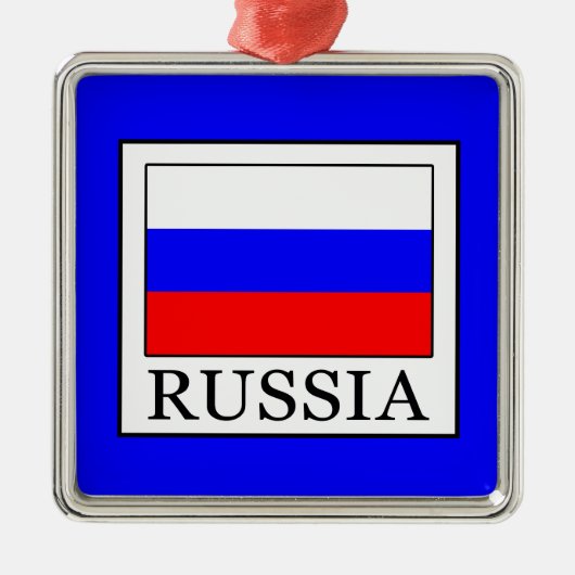 Russland Silbernes Ornament (Vorne)