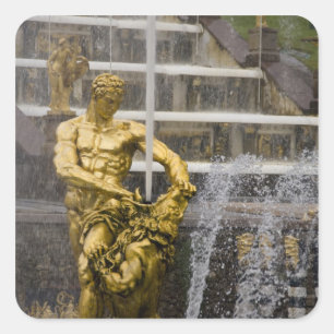 Russland, St. Petersburg, Peterhoff (auch 3 Quadratischer Aufkleber