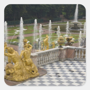 Russland, St. Petersburg, Peterhoff (auch Quadratischer Aufkleber