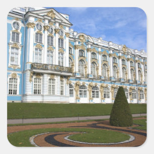 Russland, St. Petersburg, Puschkin, Katharinas Quadratischer Aufkleber