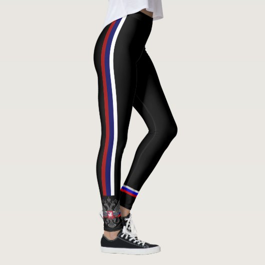 Russland - Streifen-Flagge Leggings (Rechts)