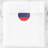 Russland-Symbol-Flagge Runder Aufkleber (Tasche)