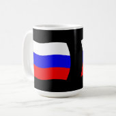 Russland Tasse der Flagge (Vorderseite Links)