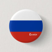 Russland-Taste, patriotische russische Flaggenmode Button (Vorderseite)